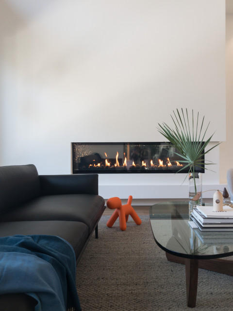 Linear Fireplace moderne-dagligstue