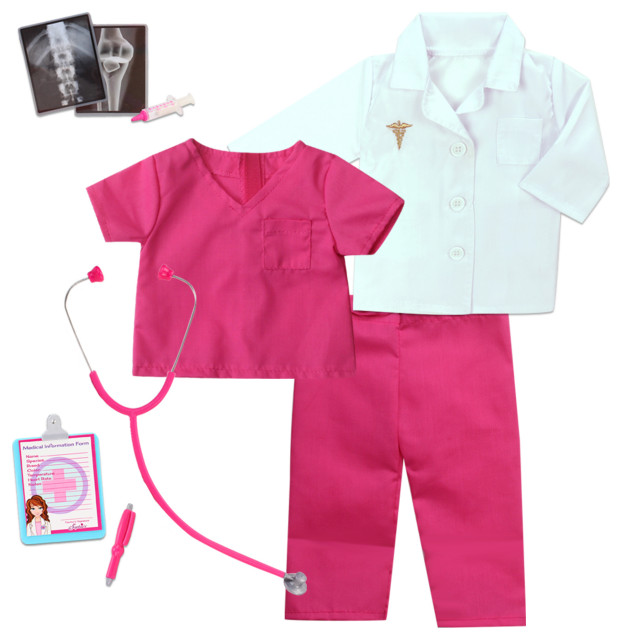 18" Doll Doctor and Medical Accessories Set Kids Toys And Games by
