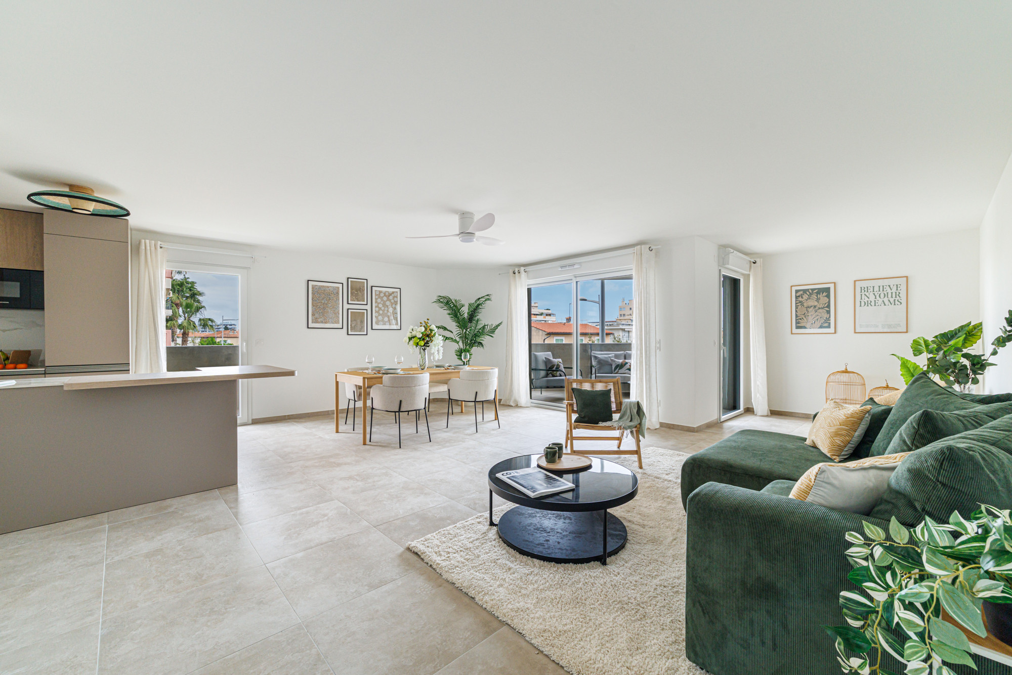 Home staging, L'Echappée mer, Cagnes sur mer