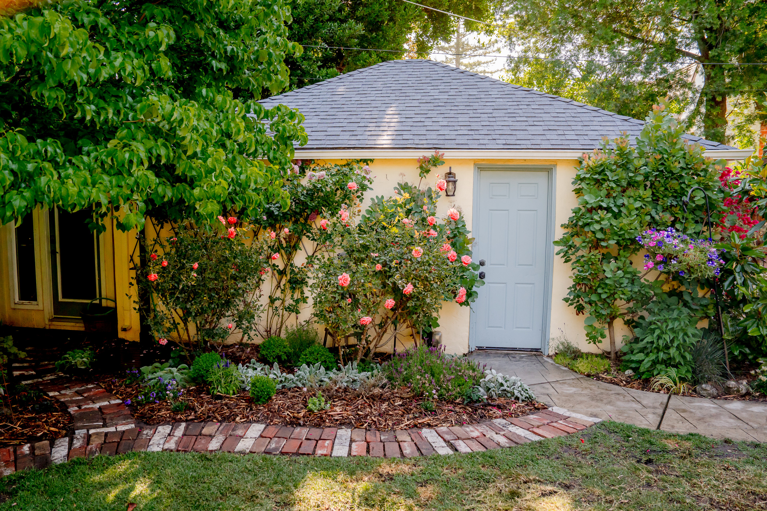 Reclaimed Brick and Garden Color
