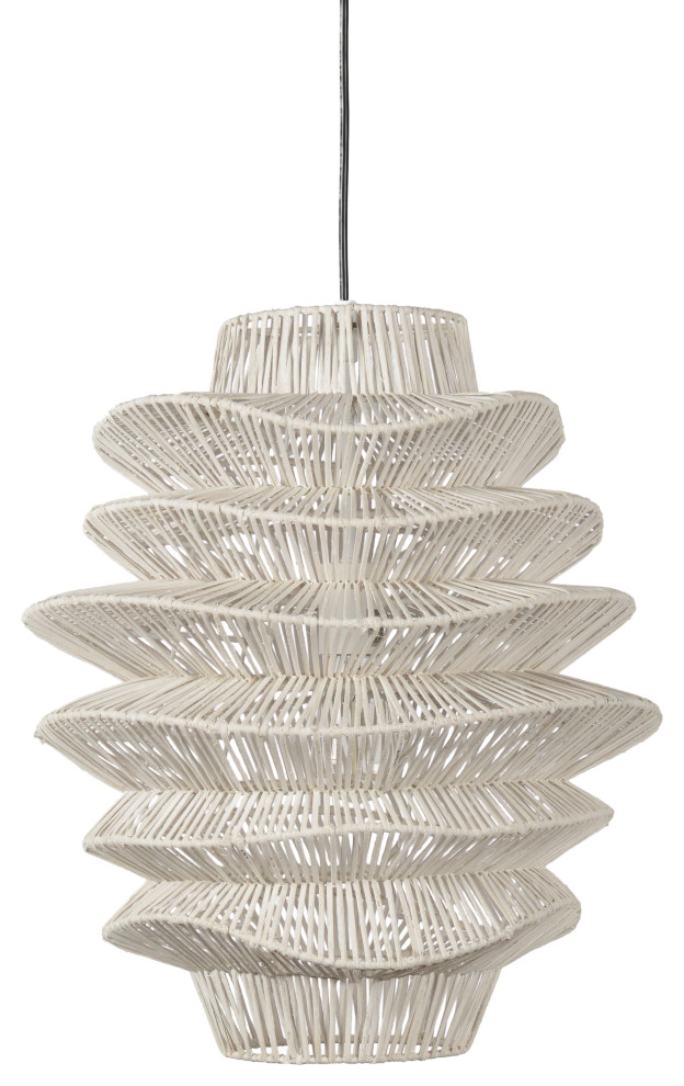 Barlow 1Light Rattan Woven Pendant By Kosas Home Tropical Pendant
