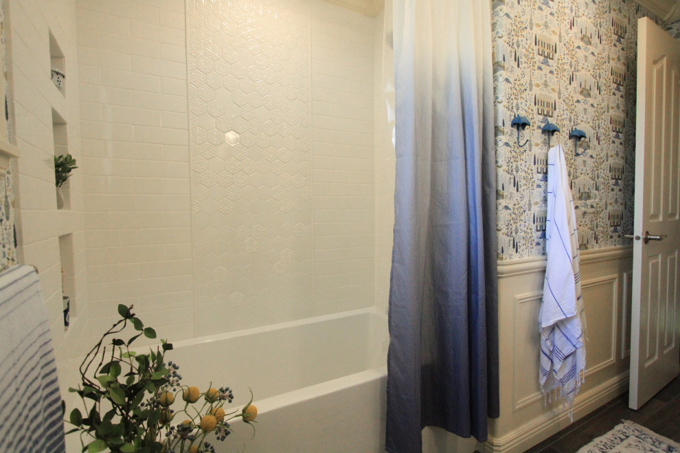 Charming Classic Hall Bath Remodel French Country Bathroom Seattle by Designed Smart