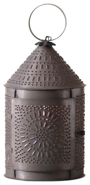 15" Fireside Lantern, Kettle Black