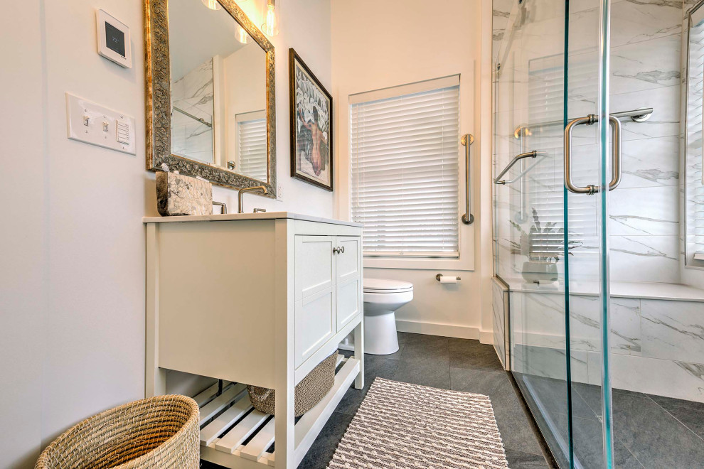 White Bathroom Remodel