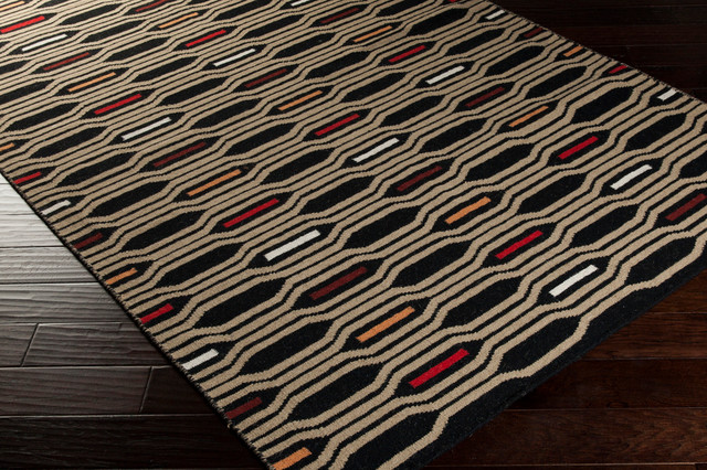 Hand Woven Frontier Wool Rug FT-503, 2'6