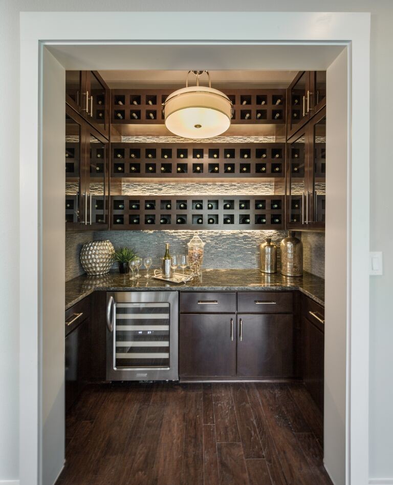 Design ideas for a contemporary wine cellar in Houston.