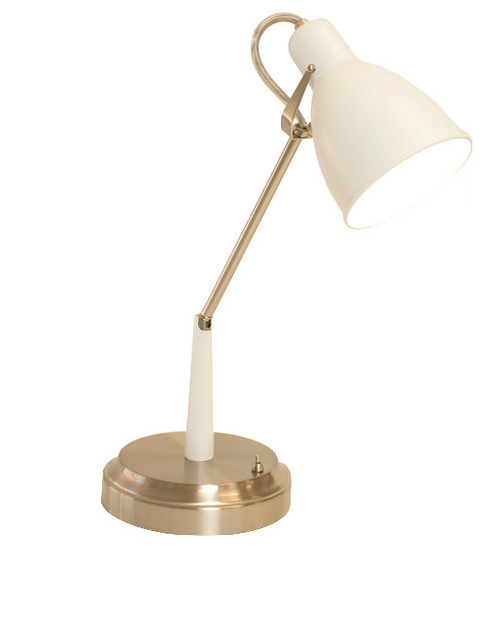 Oscar Cordless Task Lamp White Nickel Rechargeable Battery Oscar Cordless Task Lamp White Nickel Rechargeable Battery Operated Contemporary Desk Lamps By Modern Lantern