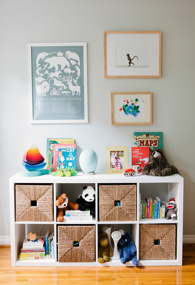 Inspiration for a small contemporary nursery in New York.