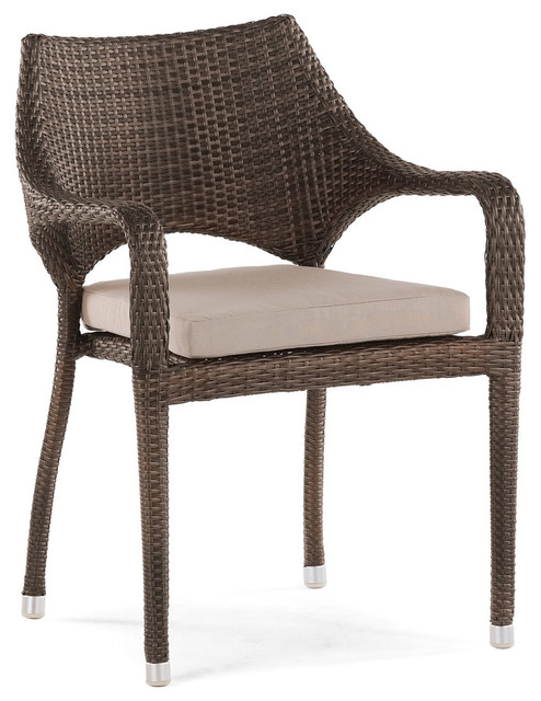 Sarzana Stackable Outdoor Dining Armchair Tropical Sarzana Stackable Outdoor Dining Armchair