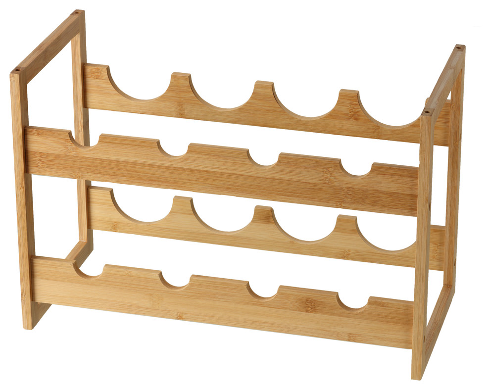 Napa Bamboo Stackable Wine Rack Asian Wine Racks by CozyStreet