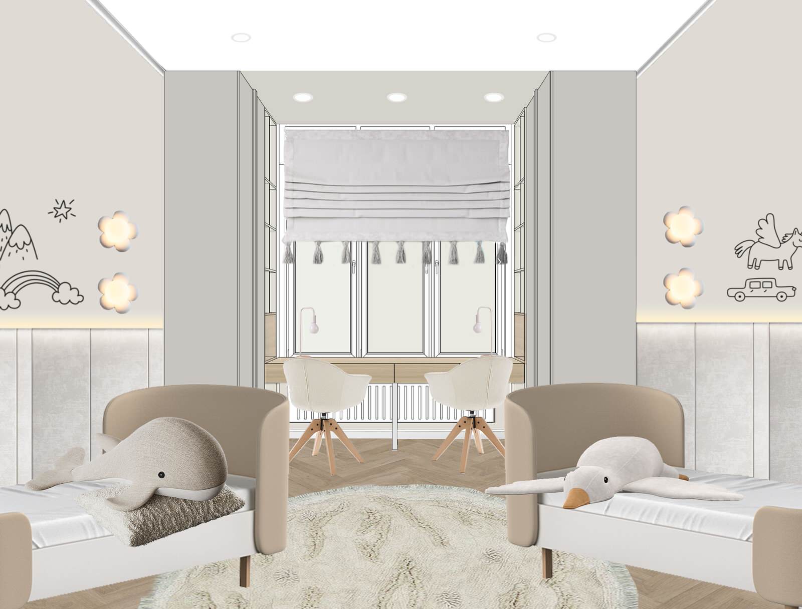 Коллажи квартиры для Алины ЖК Новый Лесснер. 2024