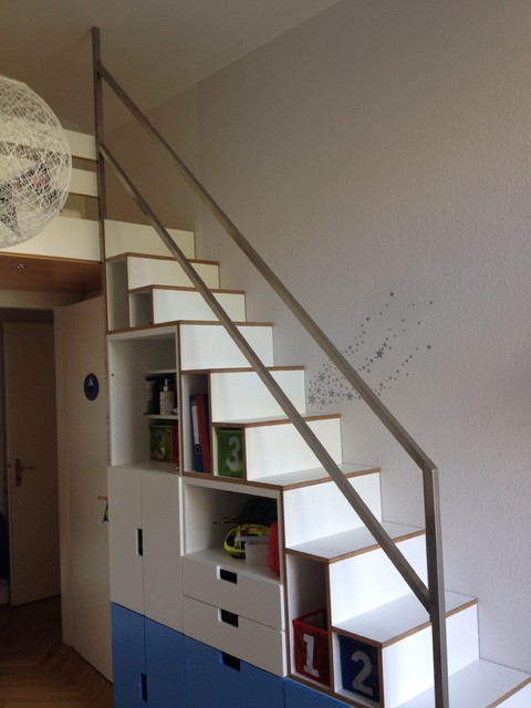 Umbau Kinderzimmer, Raumspartreppe - Minimalistisch - Köln - von User