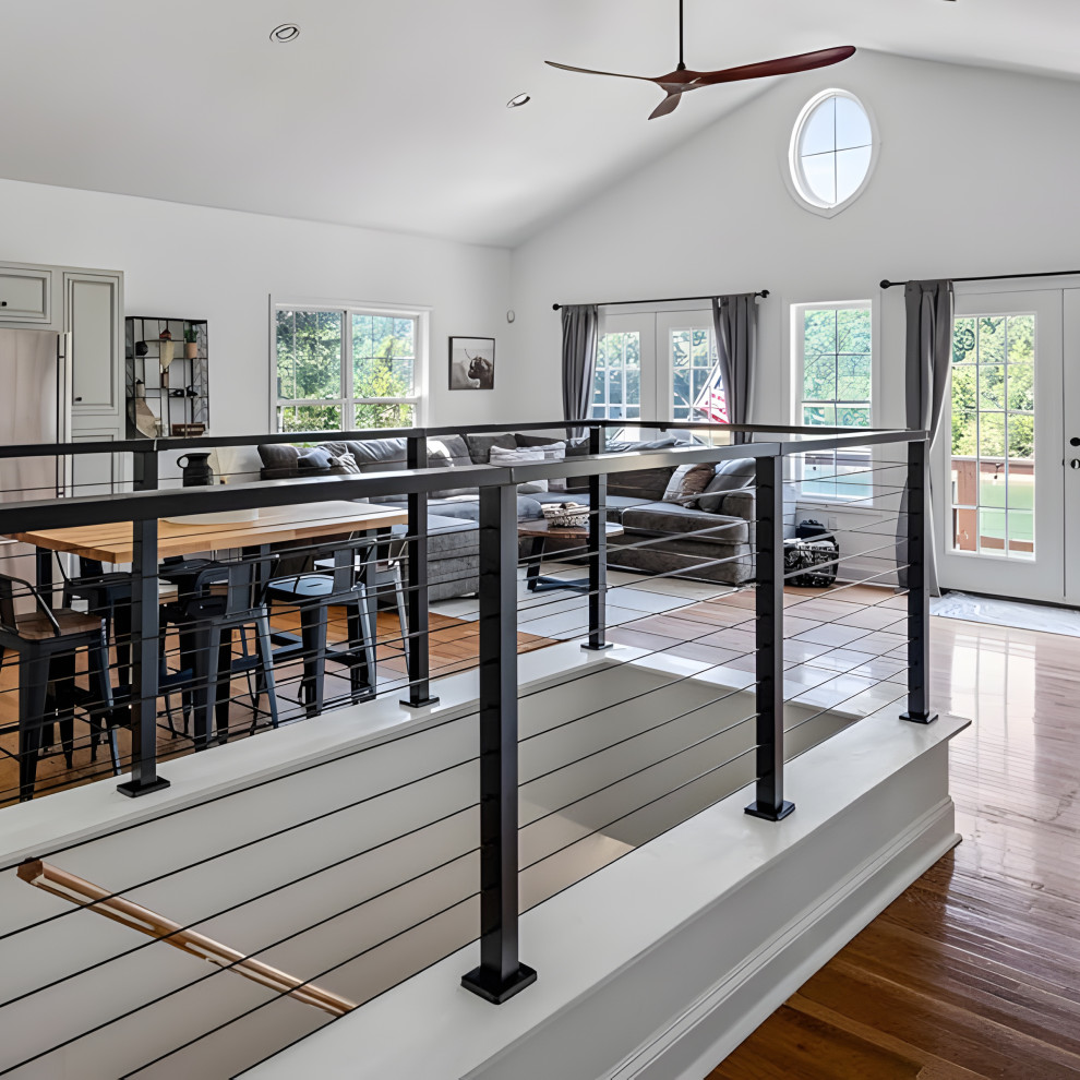 Utility Railing The Elegance and Utility of Muzata Black Stainless Steel Cable Railings ...