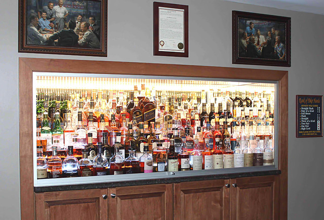 Robbinsville Custom Liquor Cabinet - Traditional - Home Bar - Philadelphia  - by New Outlooks Construction | Houzz