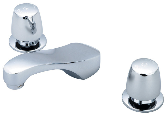Slow-Close Two Handle Widespread Lavatory Faucet