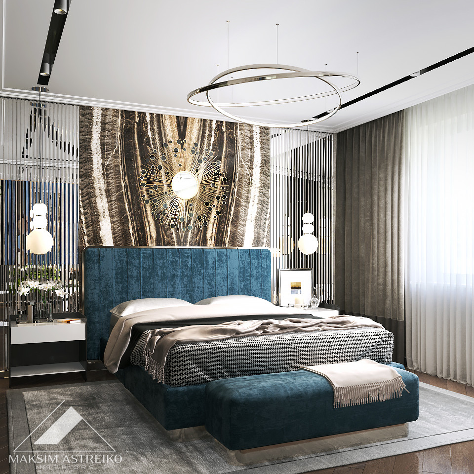 Современный интерьер с элементами арт деко