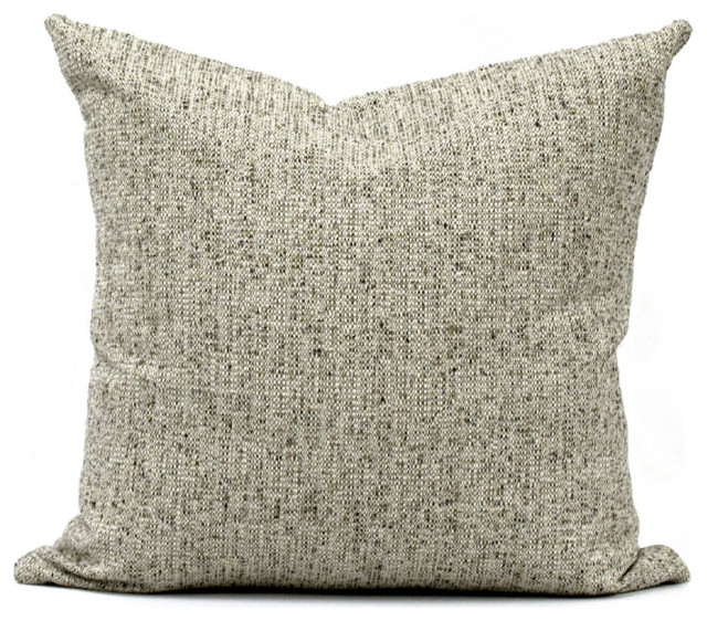 Stone Tweed Cushion Cover, 20" X 20" Contemporary Decorative