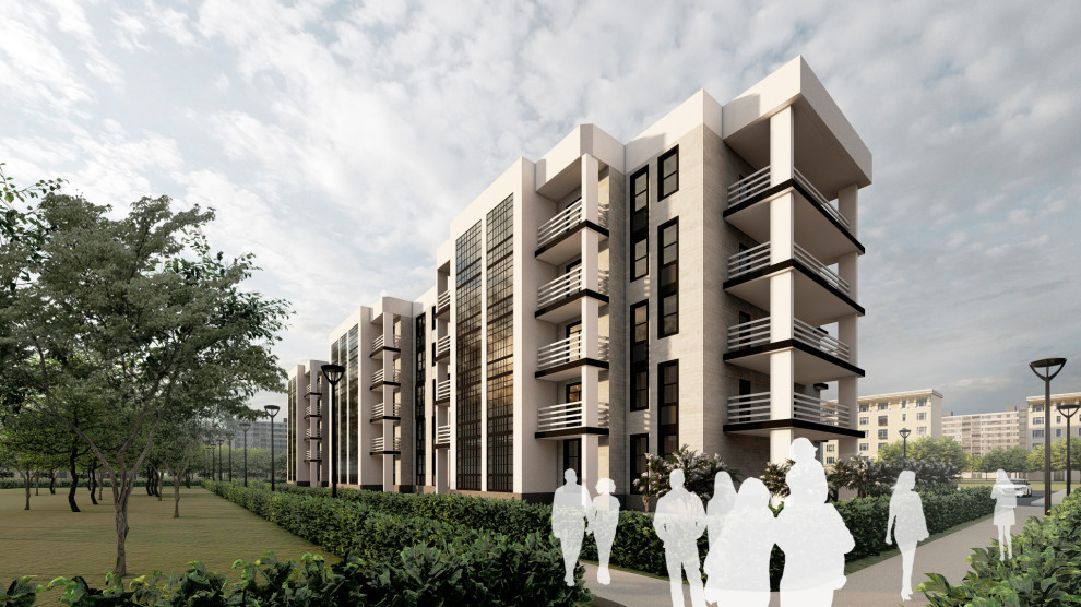 Проект жилого дома средней этажности