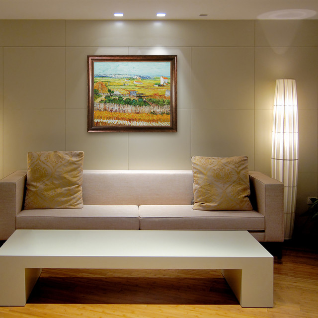Phenomenal Contemporary Art For Living Room Ideas - Gold Framed
