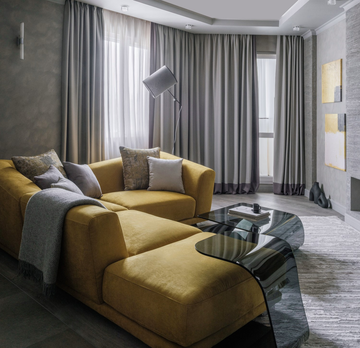 Квартира выходного дня в оттенках серого