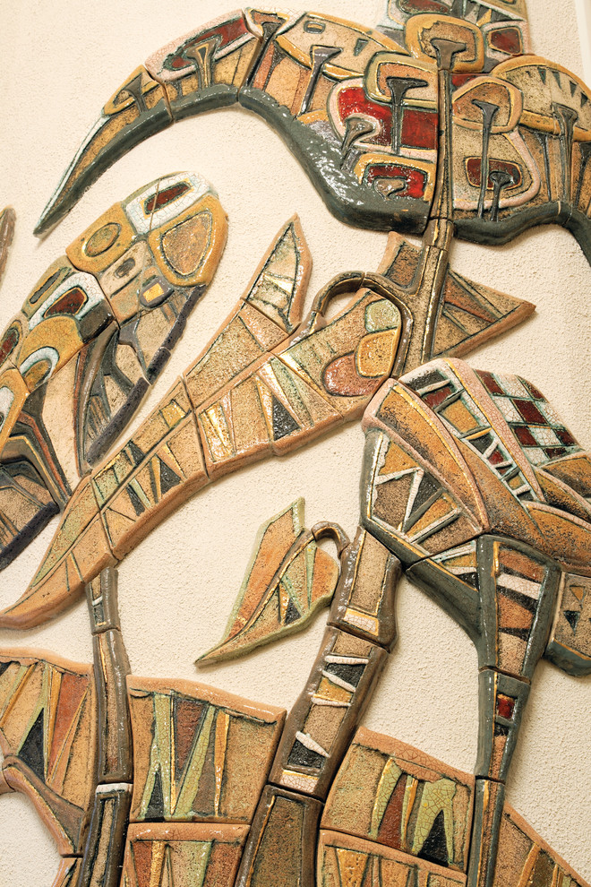 Отделка камина «Листья»