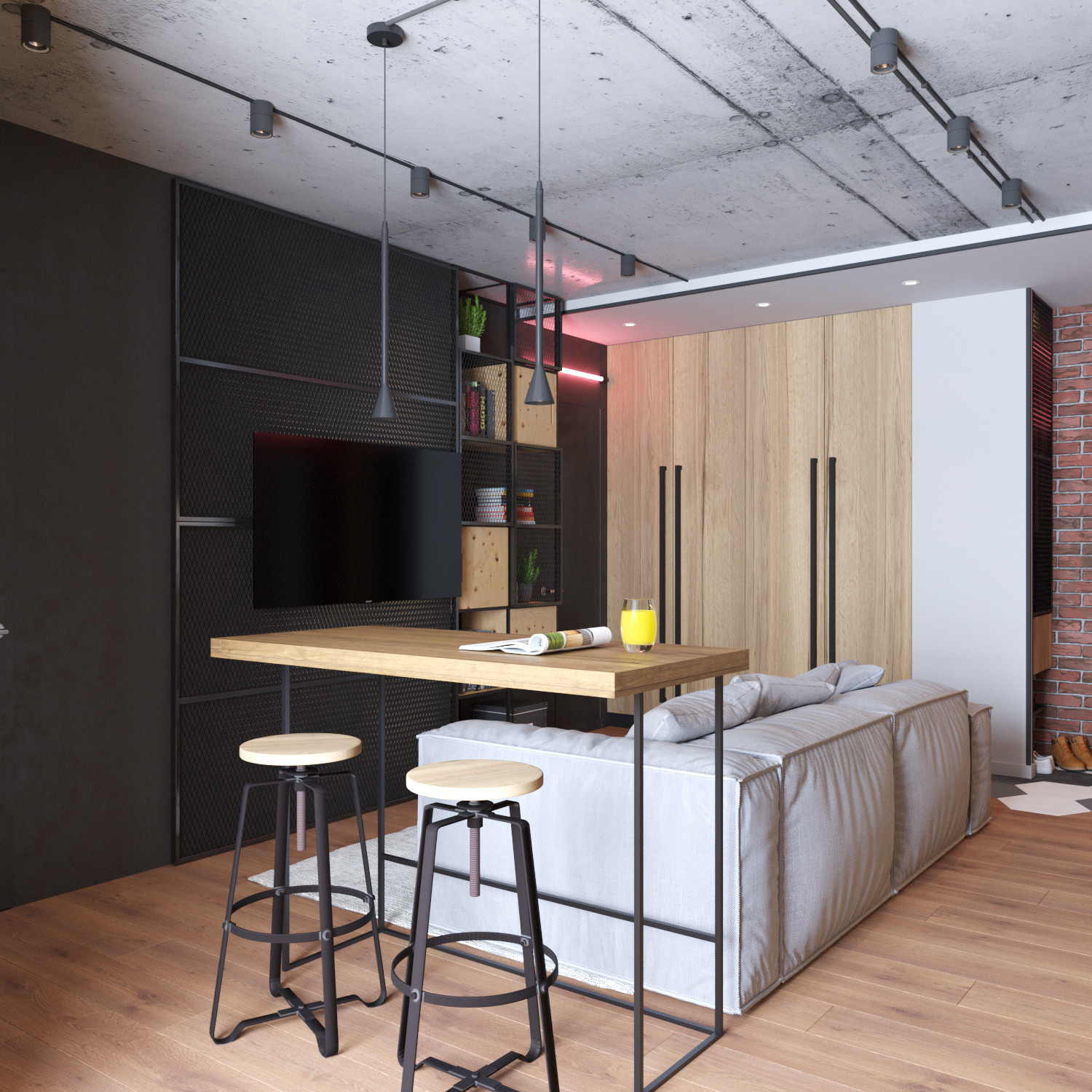 Лофт для молодой семьи