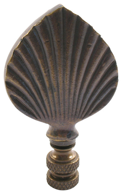 3" Bronze Leaf Lamp Finial - Traditional - Window Treatment Accessories -  by lampfinials | Houzz