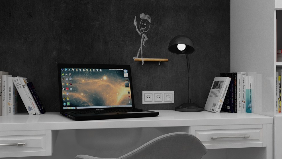 Интерьер кабинета для молодой девушки