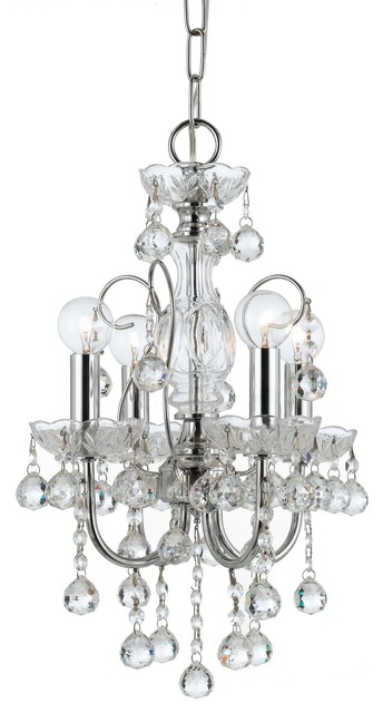 Crystorama Lighting Group 3324 Cl Mwp Imperial 4 Light 14 Wide Br Mini Chan Crystorama Lighting Group 3324 Cl Mwp Imperial 4 Light 14 Wide Br Mini Chan