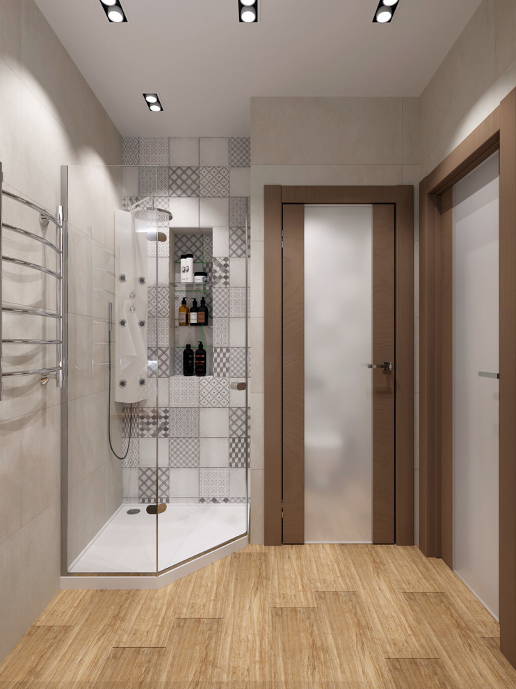 Проект кухни гостиной и санузла в Академ Риверсайд