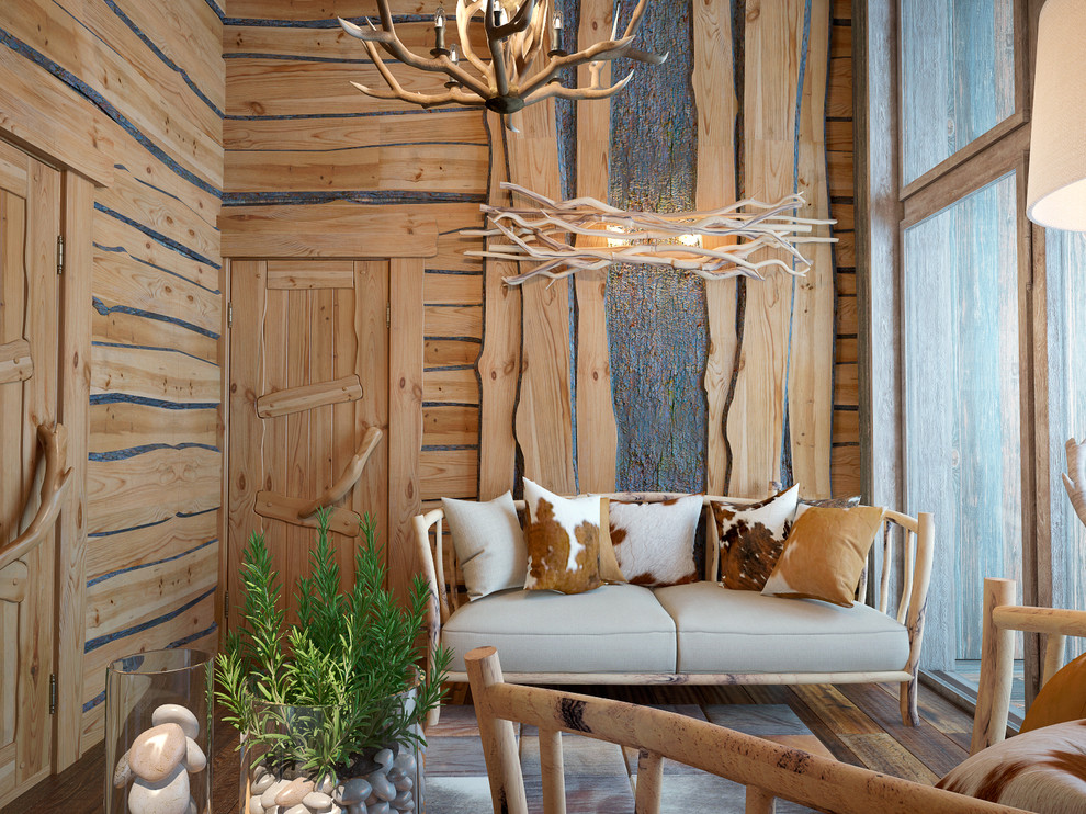 Проект интерьера бани на искусственном острове