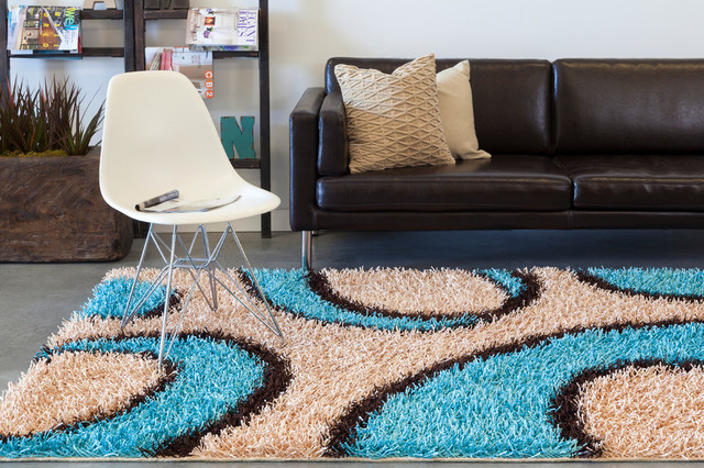 Vivid Contemporary Area Rug, 5'x7' - Contemporary - Area Rugs - by ...