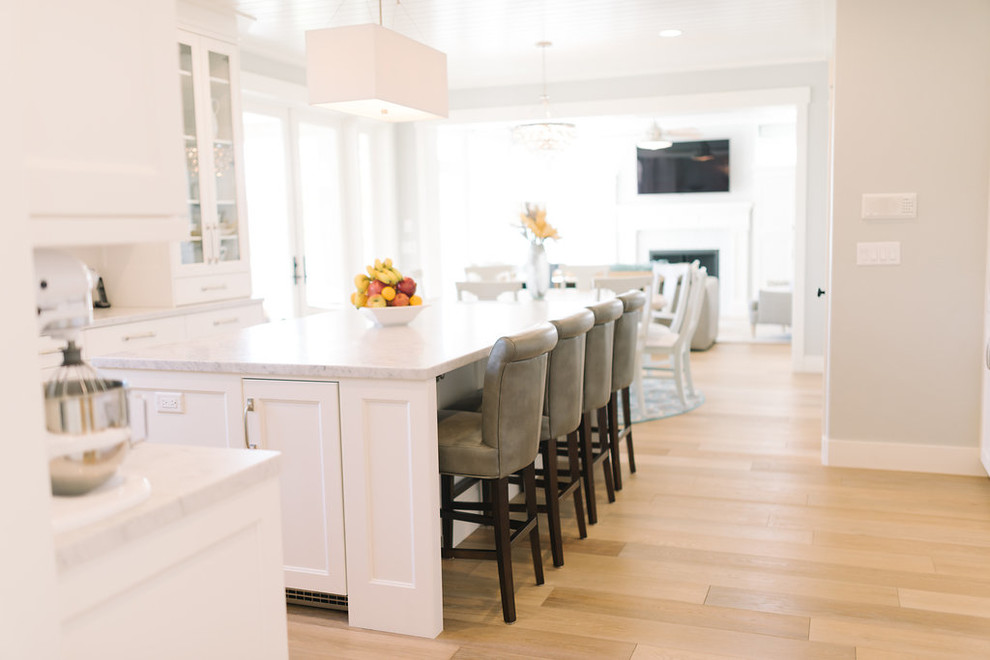 This is an example of a beach style kitchen in Salt Lake City.