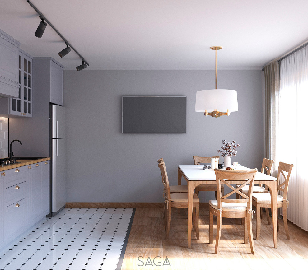 Дизайн интерьера кухни в частном жилом доме