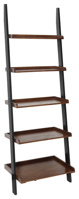 Convenience Concepts French Country Bookshelf Ladder In Dark