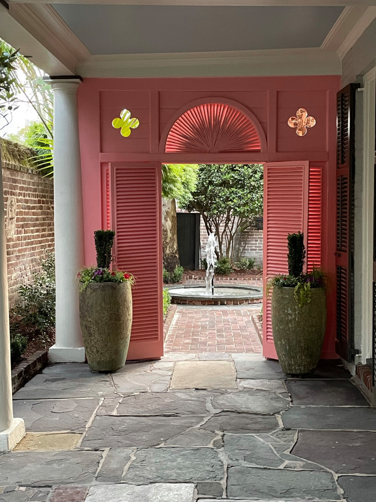 Elegant Southern Garden - Entry - Charleston - by Linda Greenberg ...
