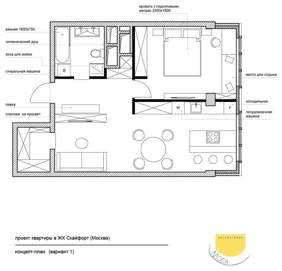 Квартира для молодой семьи в ЖК Скайфорт