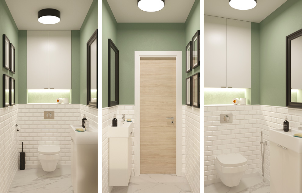 Светлая кварира с черными акцентами