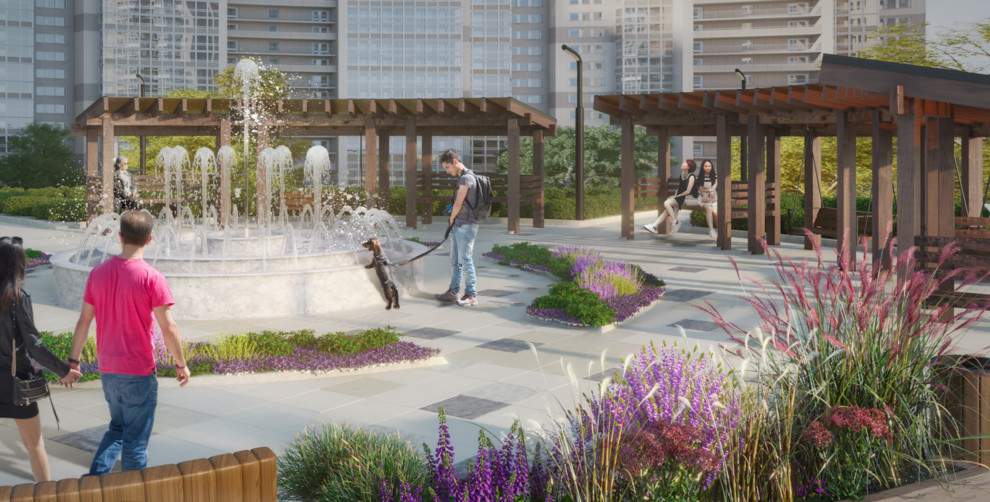 прилегающая территория ЖК