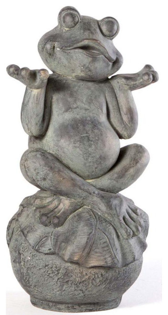 Care-Free Frog Garden Statue