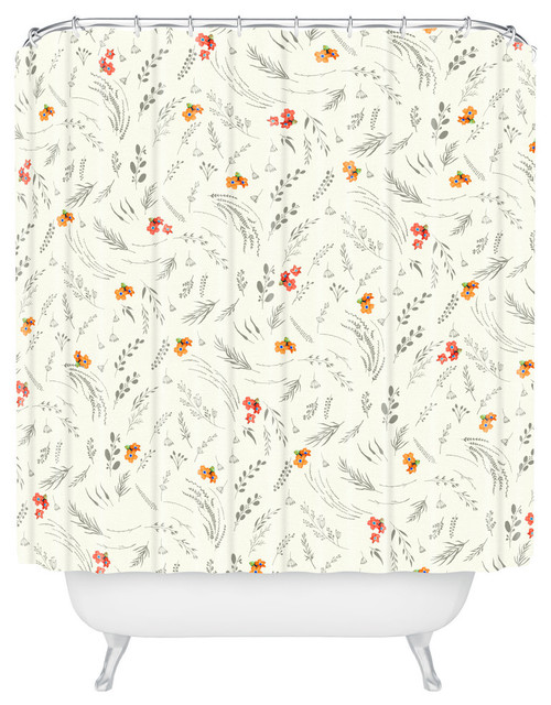 Iveta Abolina Caramel Cream Shower Curtain, 72"x69" Contemporary