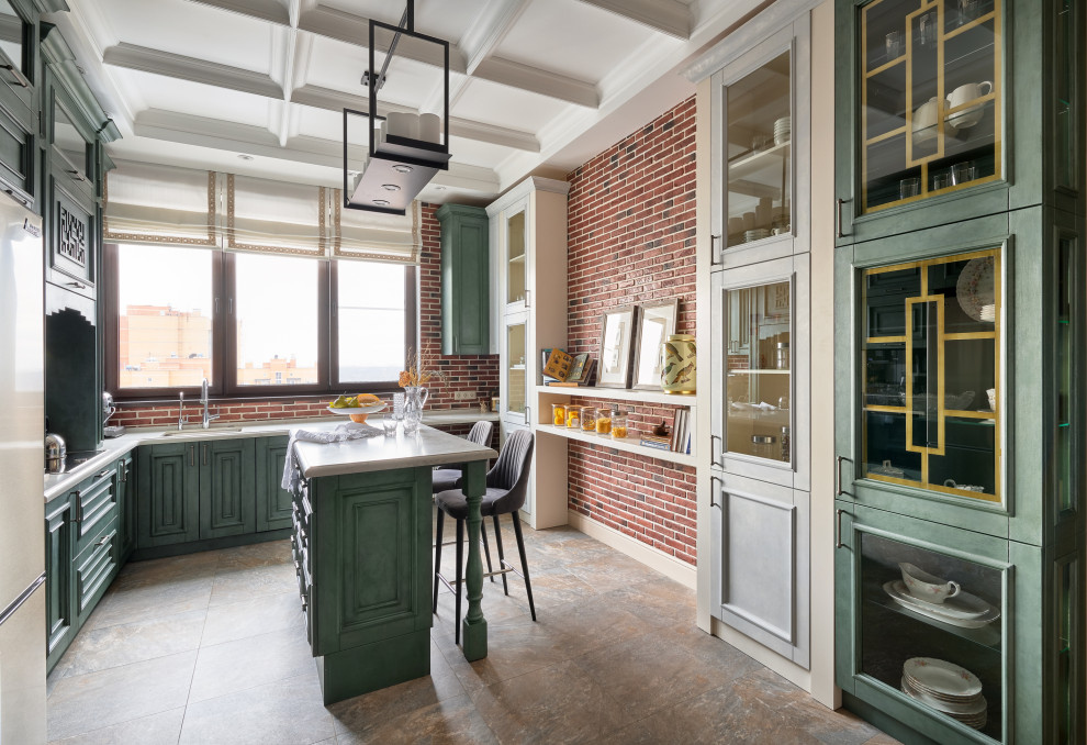 Кухня ЖК "Измайловское" для проекта Студии Натальи Преображенской