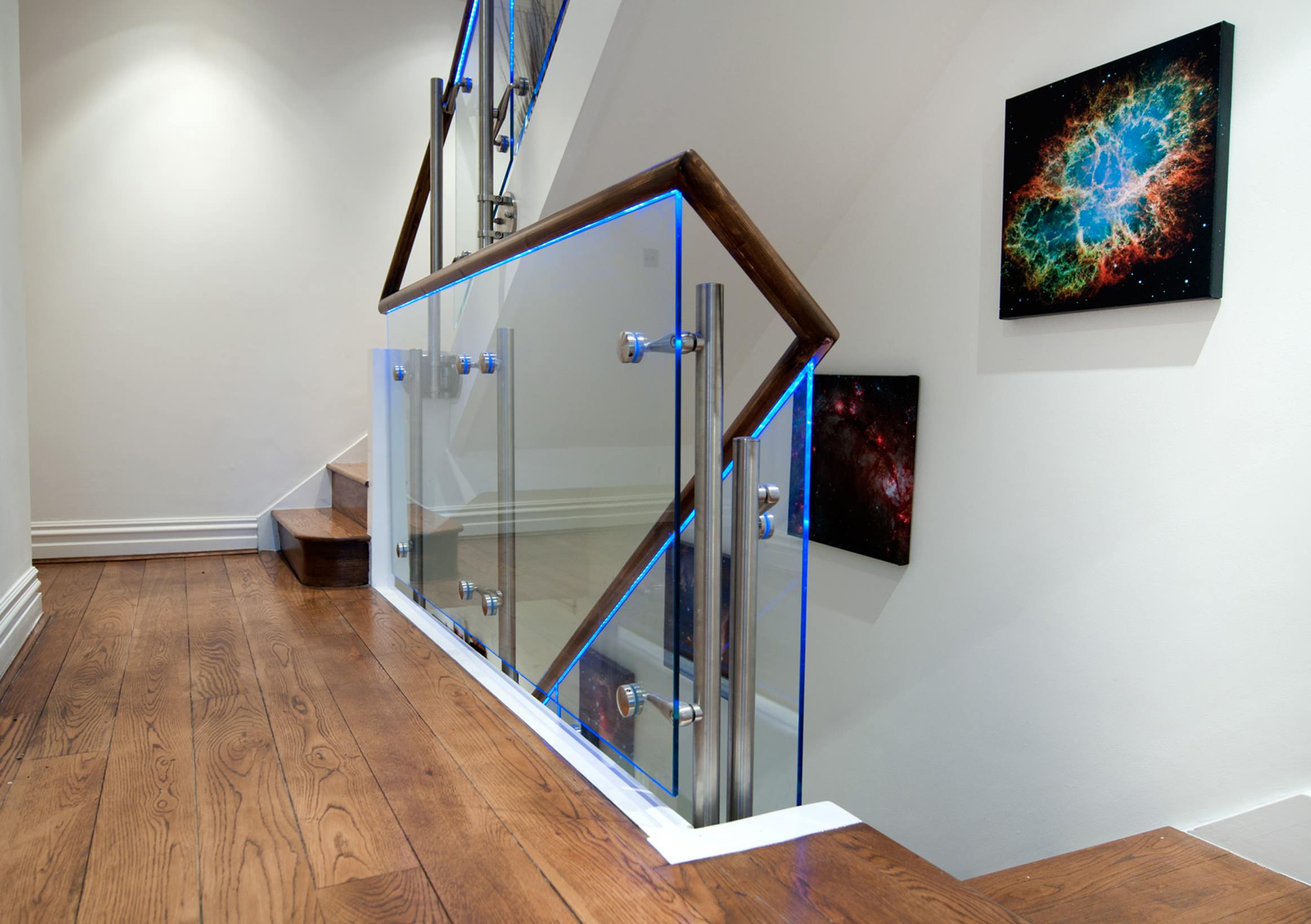 glass balustrade led lighting