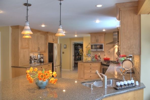 Transitional home design photo in Boston