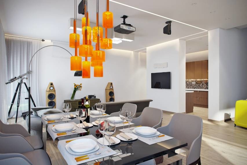 Интерьер загородного дома в Подмосковье.