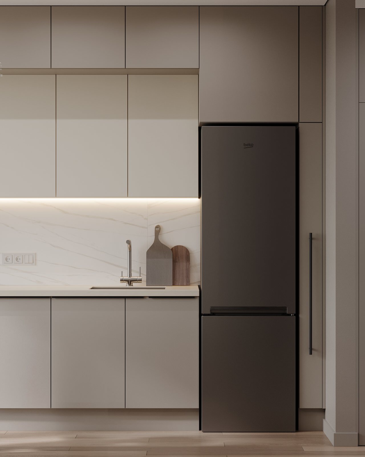 Интерьер квартиры в ЖК "Метрополия"