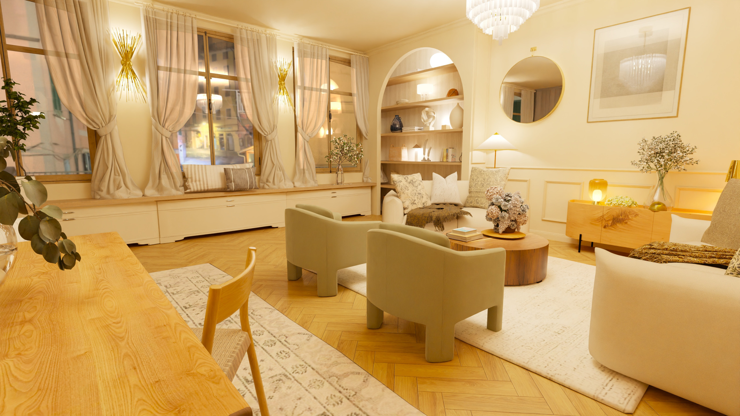 Décoratrice d’intérieur Paris 1er – Aménagement appartement Paris classique chic