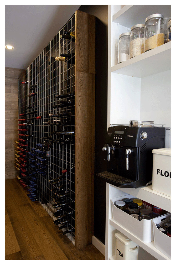 This is an example of a modern wine cellar in Sydney.