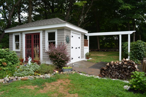 landscaping ideas for shed