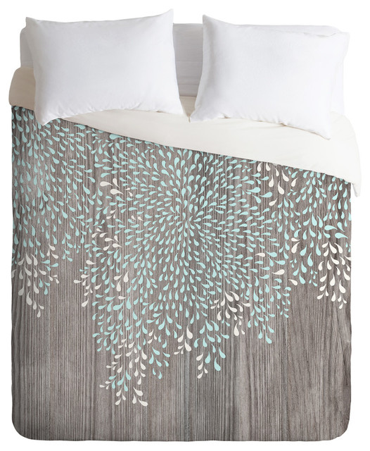 Deny Designs Iveta Abolina Coastal Raindrops Duvet Cover Lightweight
